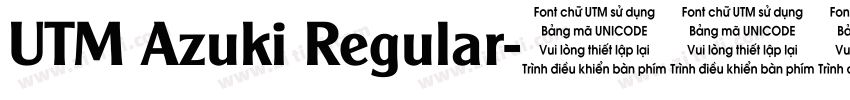 UTM Azuki Regular字体转换